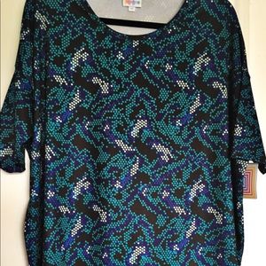 LuLaRoe NWT M Irma ~ black background ~